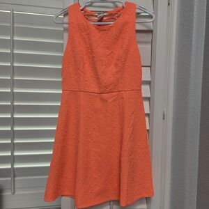 Esley Coral Lace Mini Dress Womens S Feminine Summer Boho‎ Crochet Style